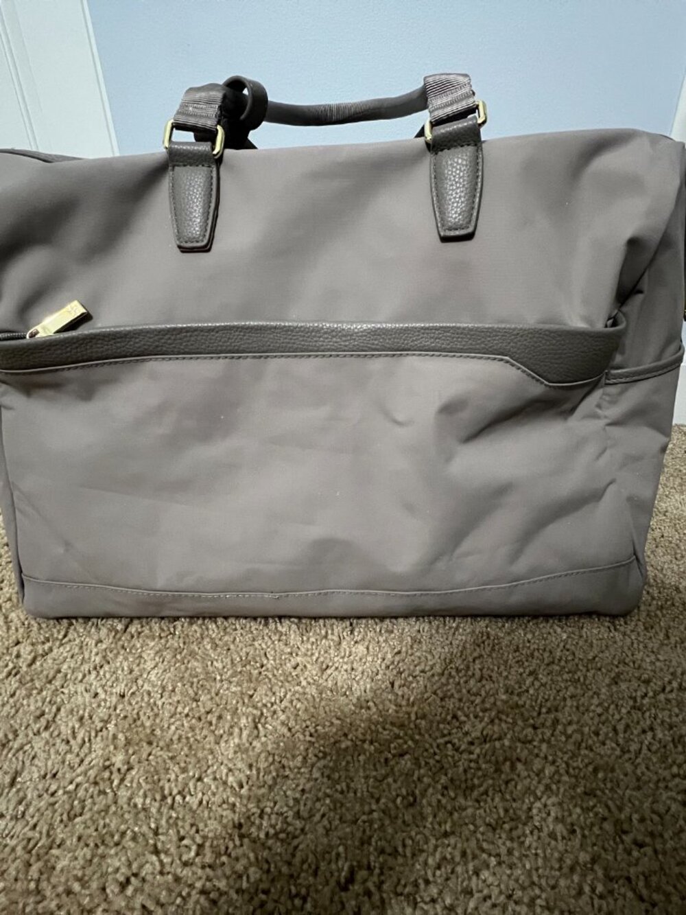 Open Story Signature Weekender Bag Taupe